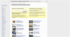 Desktop Screenshot of gebrauchteautoteile.com