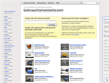 Tablet Screenshot of gebrauchteautoteile.com